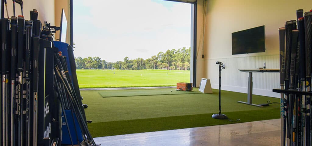 Golf club fitting at the Golf Performance Center.
