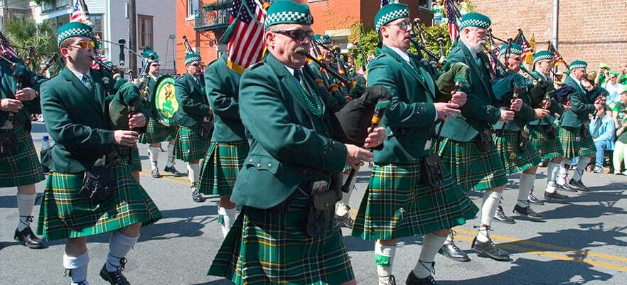 St. Patrick's Day Parade Marchers